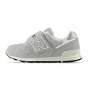 即納 New Balance ニューバランス キッズシューズ PO313TA2W グレー ベルトタイプ 女の子 男の子 運動靴 17.0〜21.5cm