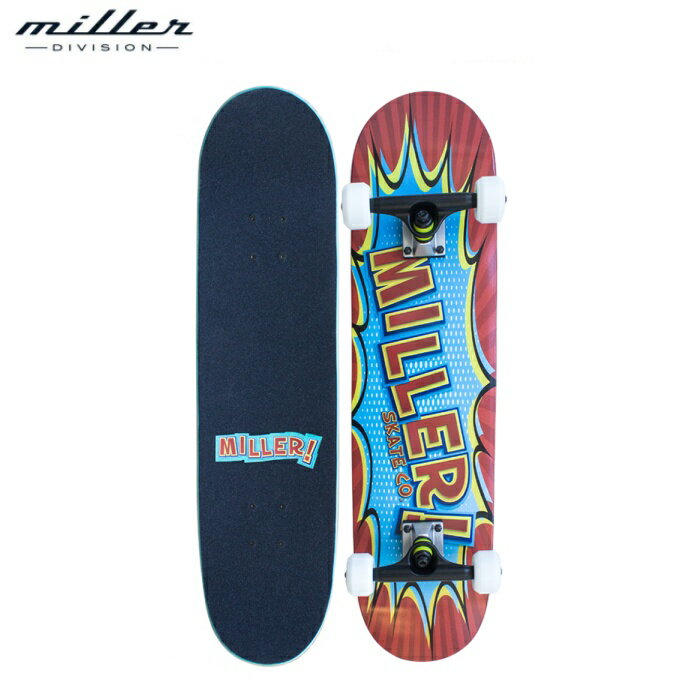 【即納 あす楽】Miller Division ミラーディビジョン スケートボード S01SB0039 31.75″ X7.75 COMIC コミック コンプリートスケートボード スケートボード スケボー