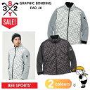 SY32全品30%OFF 即納 SY32 BY SWEETYEARS メンズ ゴルフウエア グラフィックボンディングパッドジャケット SYG-23A40 ブラッ...