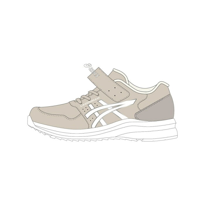 【スーパーセール★エントリーでP最大42倍】asics アシックス 1154A130 キッズ ジュニアシューズ LAZERBEAM MI-MG-W-PS BEIGE/WHITE（200）