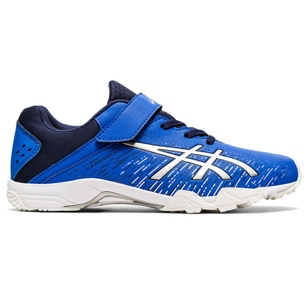 【スーパーセール★エントリーでP最大42倍】asics アシックス 1154A141 キッズ ジュニアシューズ LAZERBEAM SH-MG(White Rubber) BLUE/SILVER（400）