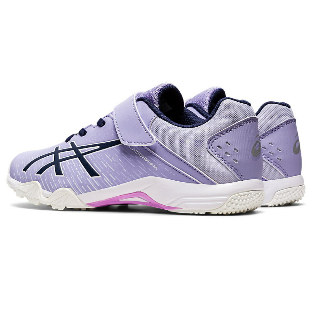 【スーパーセール★エントリーでP最大42倍】asics アシックス 1154A141 キッズ ジュニアシューズ LAZERBEAM SH-MG(White Rubber) LAVENDER/NAVY BLUE（500）