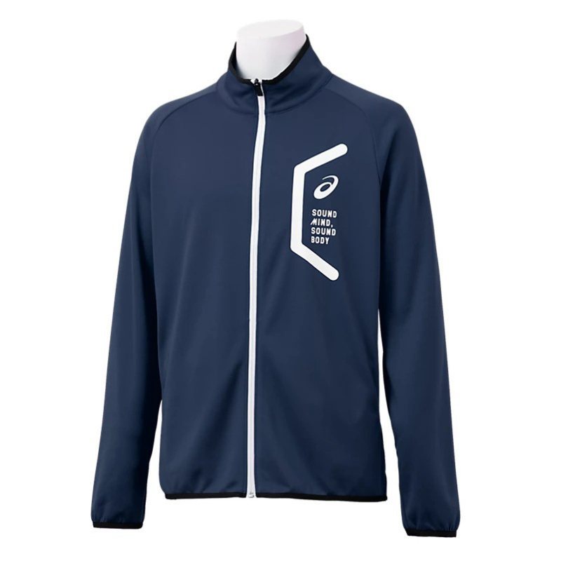 【ポイント5倍！ブラックフライデー】asics アシックス 2031D909 ドライトレーニングスリムジャケット リサイクル素材 アシックスブルー アパレル メンズ