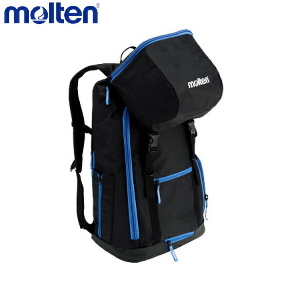 molten モルテン LF0013-KB サッカー バッグ バックパック サッカー用 黒×青 LF0013-KB
