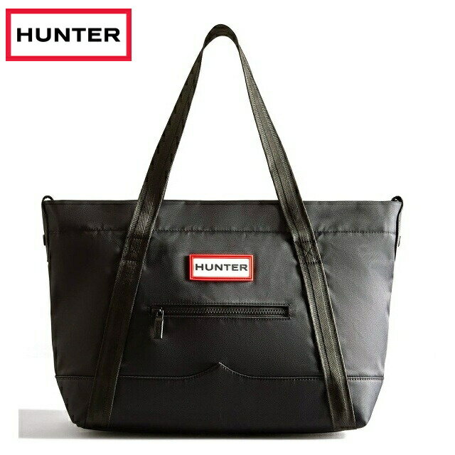 【大感謝祭】HUNTER ハンター UBS1201KBM-BLK ナイロン ミディアム トップ クリップ トート バッグ NYL..
