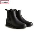 【エントリーでポイント10倍!】HUNTER ハンター WFS2201RMA BLK レディース レインブーツ リファインド チェルシーブーツ 長ぐつ BLAC...