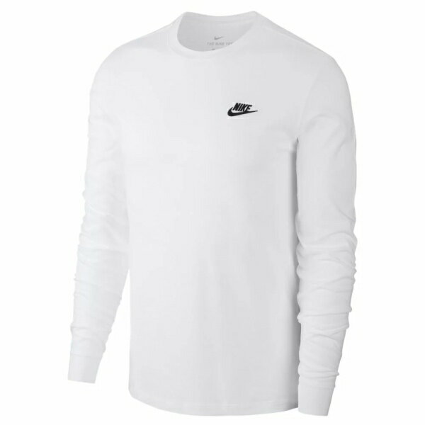 【ポイント10倍！要エントリー】【即納】NIKE ナイキ AR5194 100 クラブ L/S Tシャツ ホワイト/ブラック