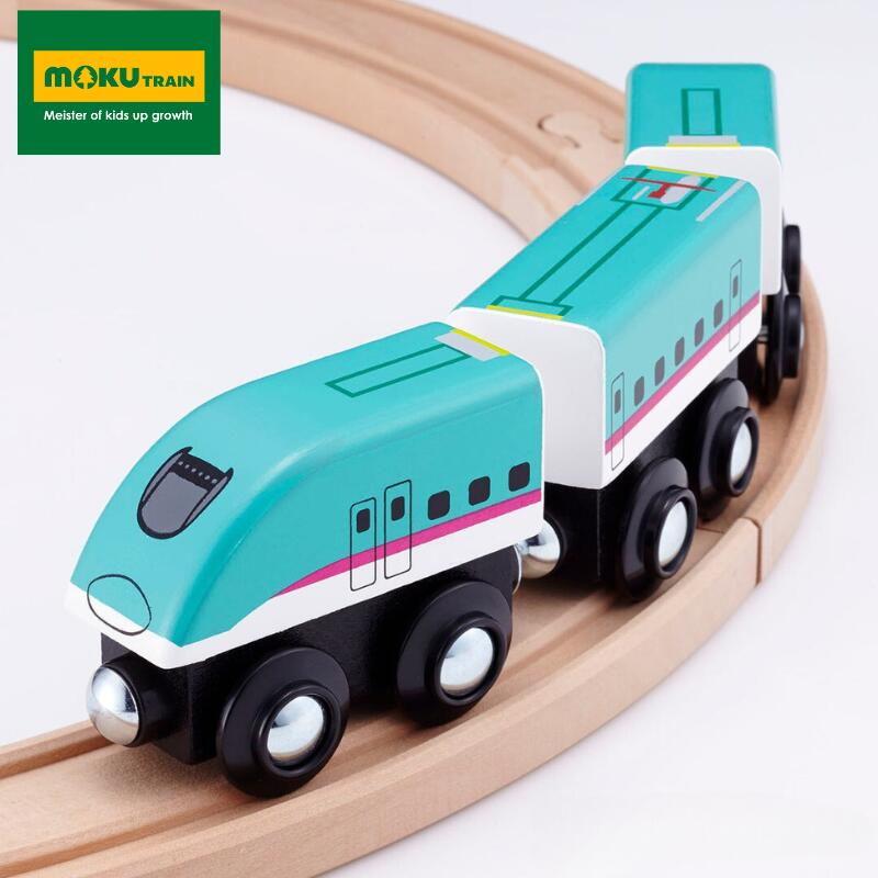 【即納 あす楽】moku TRAIN モクトレイン E5系新幹線 はやぶさ MOK-001 グッドトイ 新幹線 電車 木のおもちゃ 木製 プレゼント ポポンデッタ