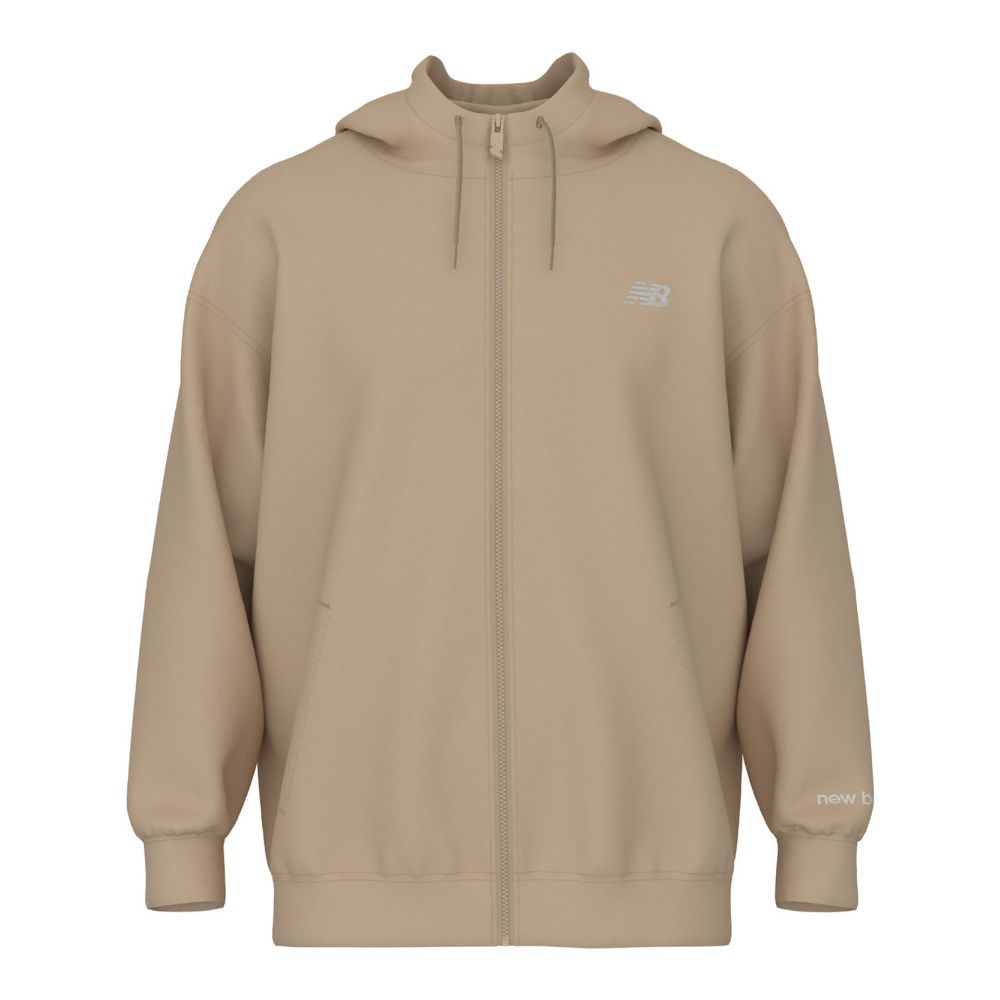 25FW 【大感謝祭】★3Pソックスプレゼント★New Balance ニューバランス メンズ 53 ダブルニットフーディ 裏起毛 デザートクレイ AMJ53174