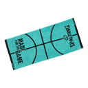 【スーパーセール ポイント10倍!※要エントリー】SPALDING スポルディング バスケットボール ジャカード タオル ボールモチーフ SAT211290 タ...