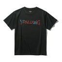 SPALDING スポルディング バスケットボール ジュニア Tシャツ アフリカン バティック ロゴ SJT25054 ブラック
