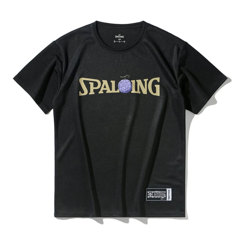 【ポイント10倍！要エントリー】スポルディング ジュニア 半袖 Tシャツ ONE PIECE ゴムゴムの実 ロゴ ..