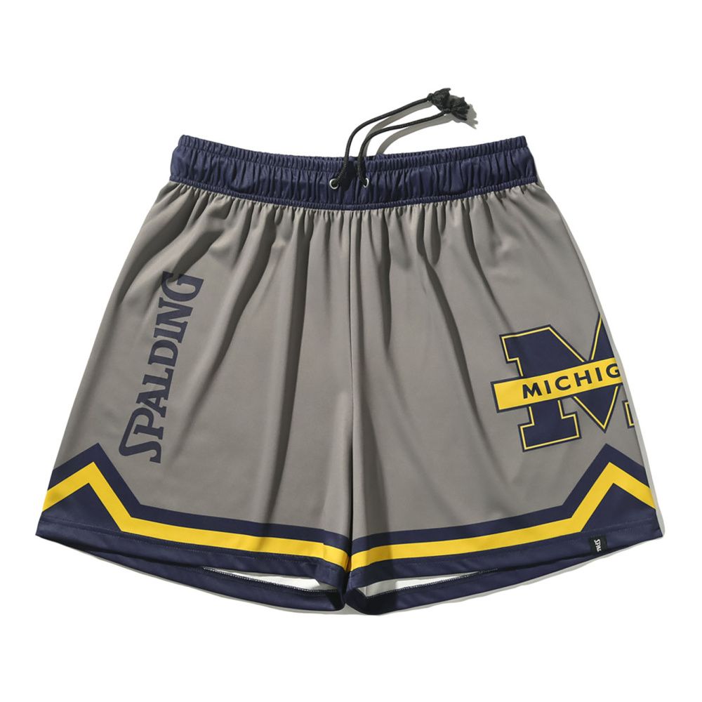 【ポイント10倍！※要エントリー スーパーセール】スポルディング バスケットボール ジャージーショーツ ミシガン ライン SMP25023M ストーン