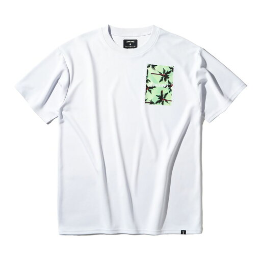 SPALDING スポルディング バスケットボール Tシャツ パームツリー ポケット プリント SMT25005 ホワイト SPALDING スポルディング バスケットボール Tシャツ パームツリー ポケット プリント SMT25005 ホワイト