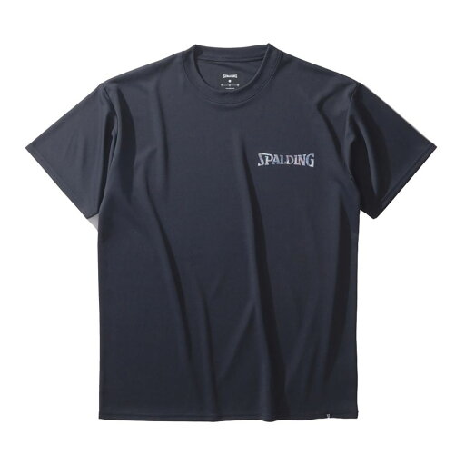 SPALDING スポルディング バスケットボール Tシャツ ホログラム ワードマーク SMT25017 ブラック SPALDING スポルディング バスケットボール Tシャツ ホログラム ワードマーク SMT25017 ブラック
