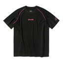 【エントリーでポイント最大10倍】SPALDING スポルディング バレーボール Tシャツ パイピング ロゴ SMT25021V ブラック