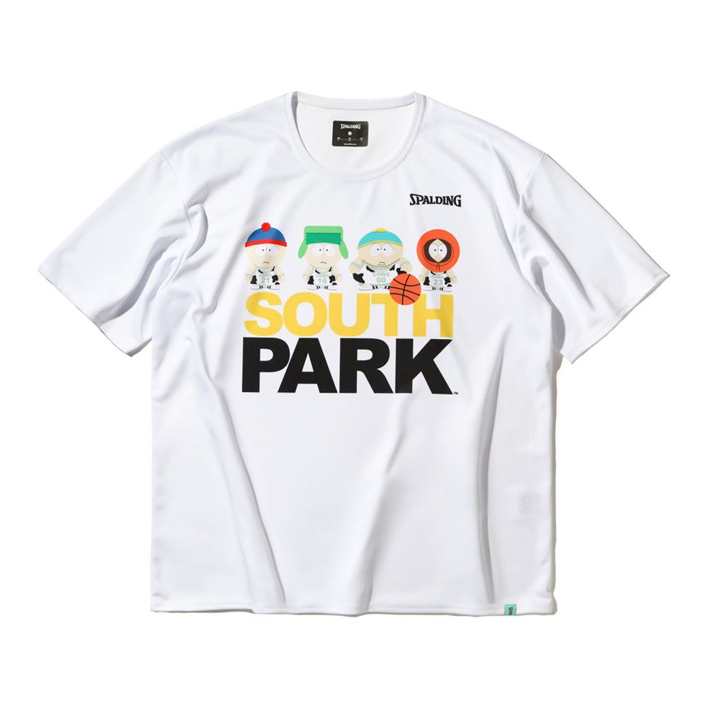 【エントリーでポイント最大10倍】SPALDING スポルディング Tシャツ サウスパーク バスケットボール SMT25040SP ホワイト