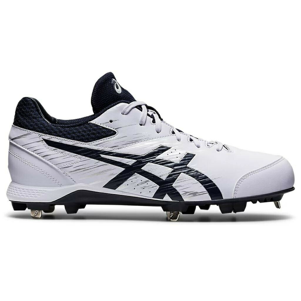 asics アシックス 1123A022 野球 スパイク 金具 ネオリバイブ 4 ホワイト/ネイビー 1123A022