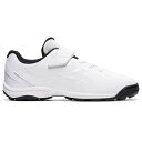 asics アシックス 1124A009 野球 トレーニングシューズ ジュニア スターシャイン TR 2 ホワイト/ホワイト 1124A009