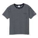 【エントリーでポイント10倍】Champion チャンピオン CW-X343 レディース ボーダーポケットTシャツ 370 ネイビー