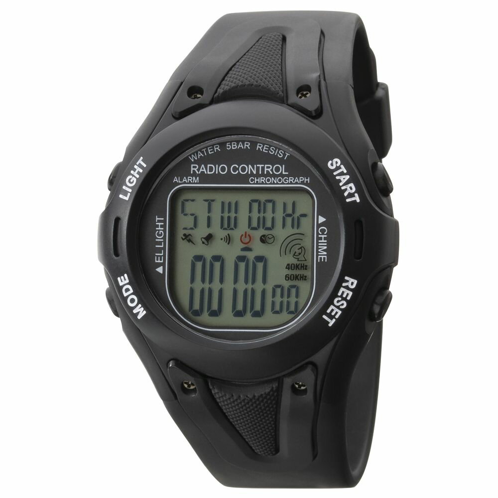 CREPHA クレファー TE-D190-BK 電波 スポーツウォッチ 腕時計 ランニング ウォーキング