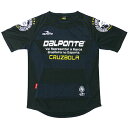【エントリーでポイント10倍!】DALPONTE/ダウポンチ DPZ53 BLK ボーダープラクティスシャツメンズ レディース
