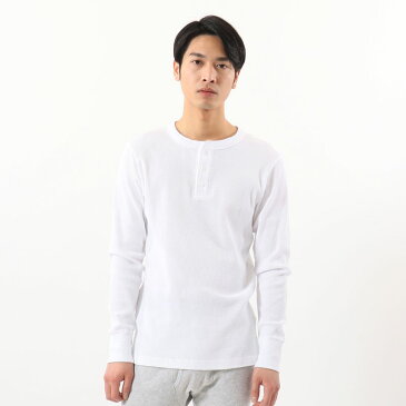 【スーパーSALE ★9/4 エントリーでポイント最大42倍！】Champion/チャンピオン HM4-S104 010 HENLY NECK LONG T-SHIRT ホワイト MEN'S UNDERWEAR