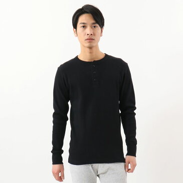 【スーパーSALE ★9/4 エントリーでポイント最大42倍！】Champion/チャンピオン HM4-S104 090 HENLY NECK LONG T-SHIRT ブラック MEN'S UNDERWEAR