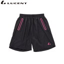 LUCENT ルーセント XLS5381 テニス ウェア メンズ レディース ハーフパンツ ブラック×ピンク XLS5381