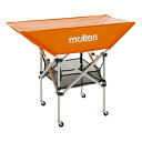 【エントリーでポイント10倍】molten モルテン BK0032-O 設備・備品 折りたたみ式平型ボールカゴ 背低 オレンジ BK0032-O