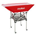 【エントリーでポイント10倍】molten モルテン BK0033-R 設備・備品 折りたたみ式平型ボールカゴ 背高 赤 BK0033-R