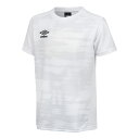 【エントリーでポイント10倍】UMBRO アンブロ サッカー UAS6310J WHT ジュニア ゲームシャツ グラフィック ホワイト トップス