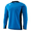 【エントリーでポイント最大10倍】UMBRO アンブロ UAS6707G サッカー ウェア 男女兼用 GKシャツ ターコイズブルー UAS6707G