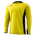 【エントリーでポイント最大10倍】UMBRO アンブロ UAS6707G サッカー ウェア 男女兼用 GKシャツ イエロー UAS6707G