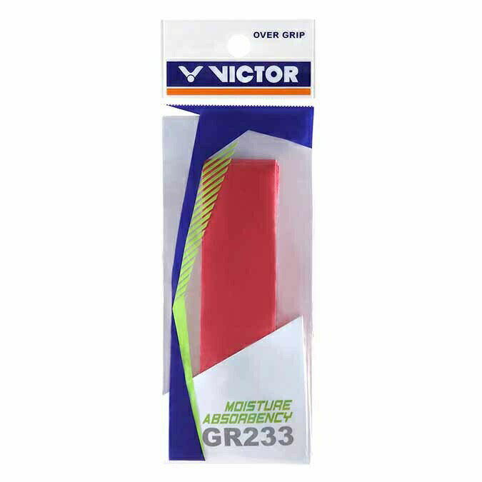 VICTOR ビクター GR233 バドミントン グリップ レッド
