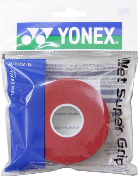 【大感謝祭】YONEX ヨネックス AC102-5 テニス アクセサリ・小物 ウェットスーパーグリップ詰め替え用5本パック ワインレッド AC102-5