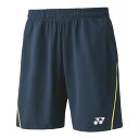 【エントリーでポイント最大10倍】YONEX ヨネックス 15124 019 ニットハーフパンツ 男女兼用 メンズ レディース ネイビーブルー