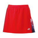 ヨネックス YONEX 26131 バドミントン ウィメンズ レディース スカート インナースパッツ付 サンセットレッド 496