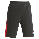 【エントリーでポイント10倍】YONEX ヨネックス ユニトレーニングトップハーフパンツ FW6007-187 サッカー ブラック/レッド