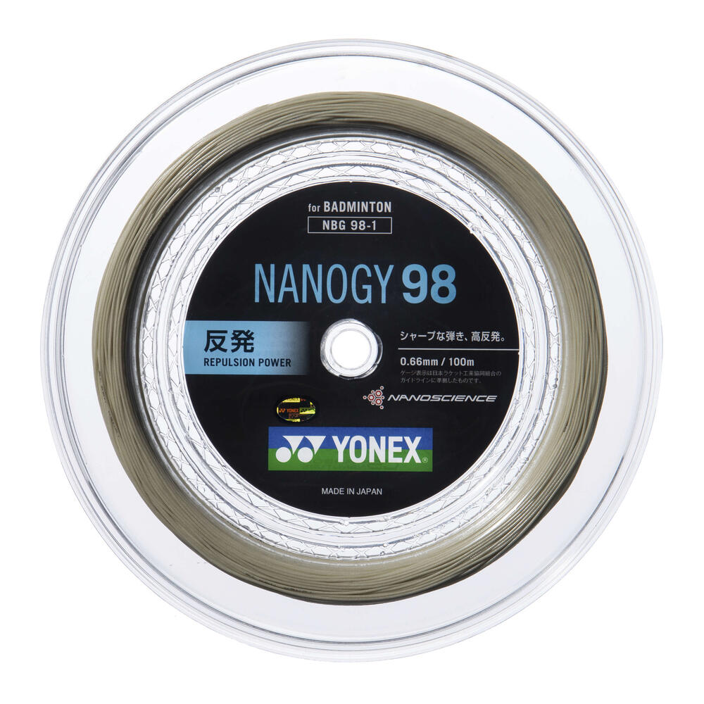 YONEX ヨネックス NBG98-1 バドミントン ストリング ロール他 ナノジー98 NANOGY 98 100mロール コスミックゴールド NBG98-1