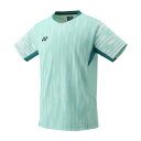 【ポイント10倍! ※要エントリー】YONEX ヨネックス 10644 メンズ ゲームシャツ 半袖 テニス バドミントン ライトターコイズ