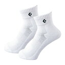 CONVERSE コンバース ニューアンクルソックス 2足組 ホワイト/ブラック CB16006P