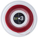 GOSEN ゴーセン 硬式テニス ガット G−SPIN3 17 クリムゾンレッド ロール TSGS312CR