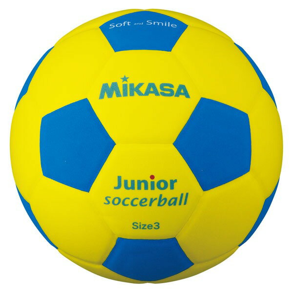 MIKASA ミカサ スマイルサッカーボール 3号球 イエロー×ブルー SF3JYBL