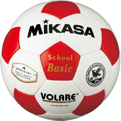 MIKASA ミカサ サッカーボール 検定球4号 シロ/アカ SVC402SBC MIKASA ミカサ サッカーボール 検定球4号 シロ/アカ SVC402SBC