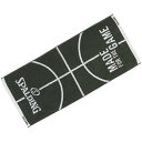 【スーパーセール ポイント10倍!※要エントリー】SPALDING スポルディング バスケット ジャカードタオル ボールモチーフ SAT211140