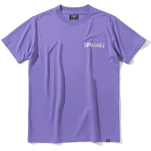 SPALDING スポルディング バレーボール Tシャツ ホログラム ワードマーク コズミックパープル SMT23068V SPALDING スポルディング バレーボール Tシャツ ホログラム ワードマーク コズミックパープル SMT23068V