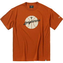 SPALDING スポルディング バスケットボール メンズウェア Tシャツ テキサス ロングホーンズ ボールプリント バーントオレンジ SMT23130TX