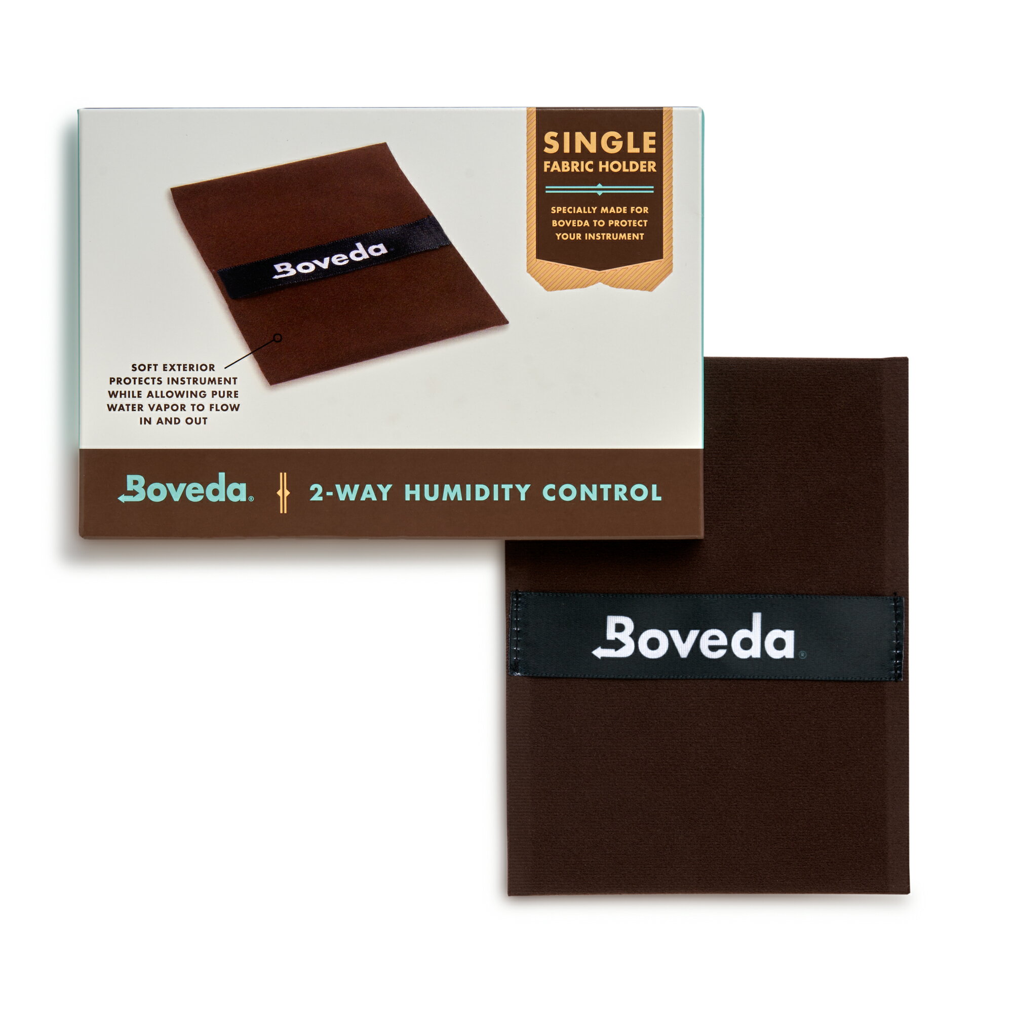 【ボベダ公式】Boveda 楽器用 ダブル-スリーブ ファブリック ホルダー 49% RH 1枚 湿度 コントロール 保護 大型 木製楽器 クラッキング ワーピング