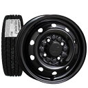 【2023年製造】ヨコハマ IG91 for Van 145/80R12 80/78N LT 【スタッドレスタイヤ】【冬タイヤ】 (●M74 ブラック●TF367）スチールホイール 4本セット【軽トラック】【軽トラ】【軽貨物】【新品】